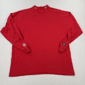 Vintage 90s Puma Kansas City Chiefs NFL Football Mock Neck Long Sleeve Mens XL